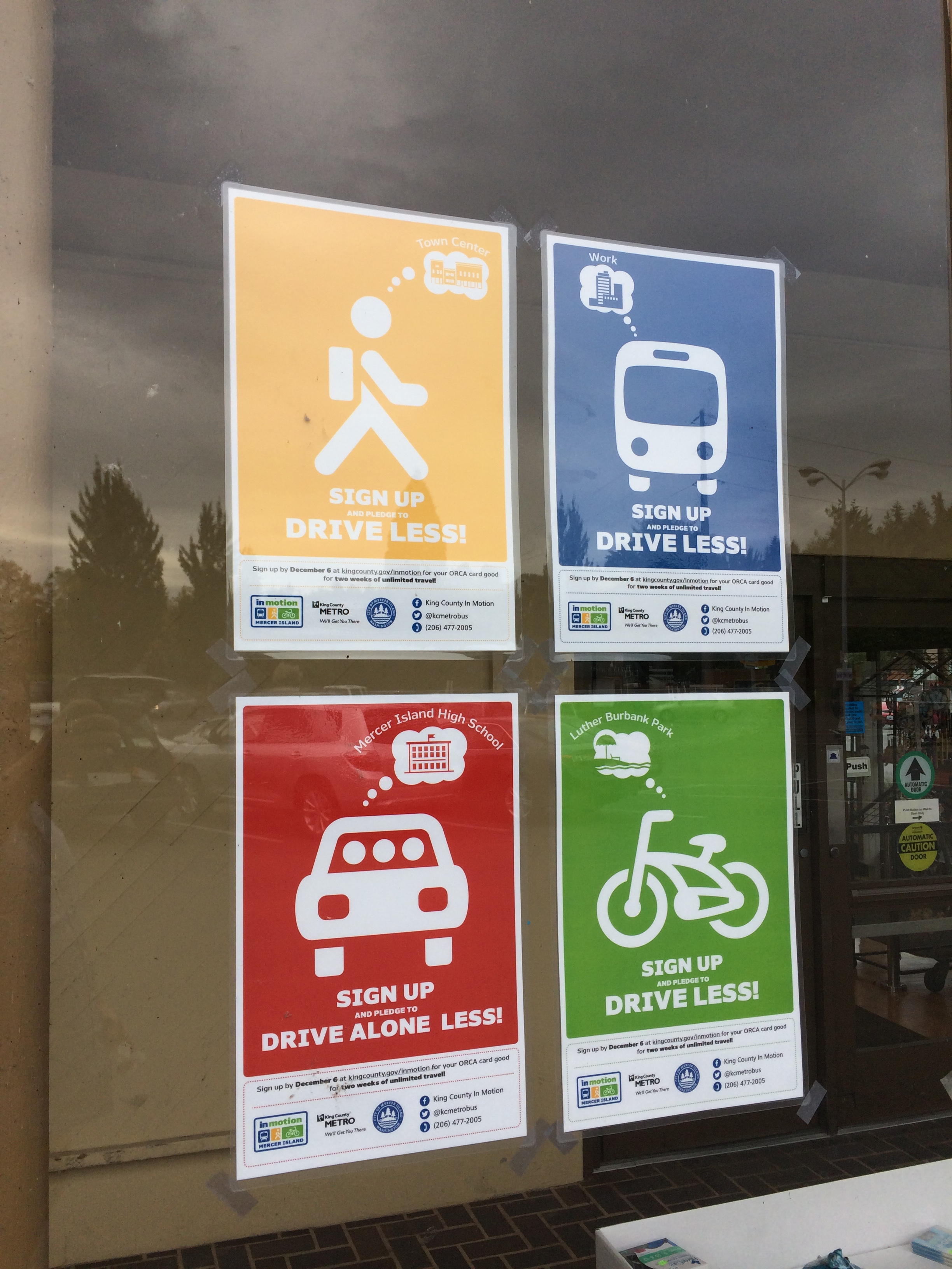 Posters for In Motion transportation cbsm program